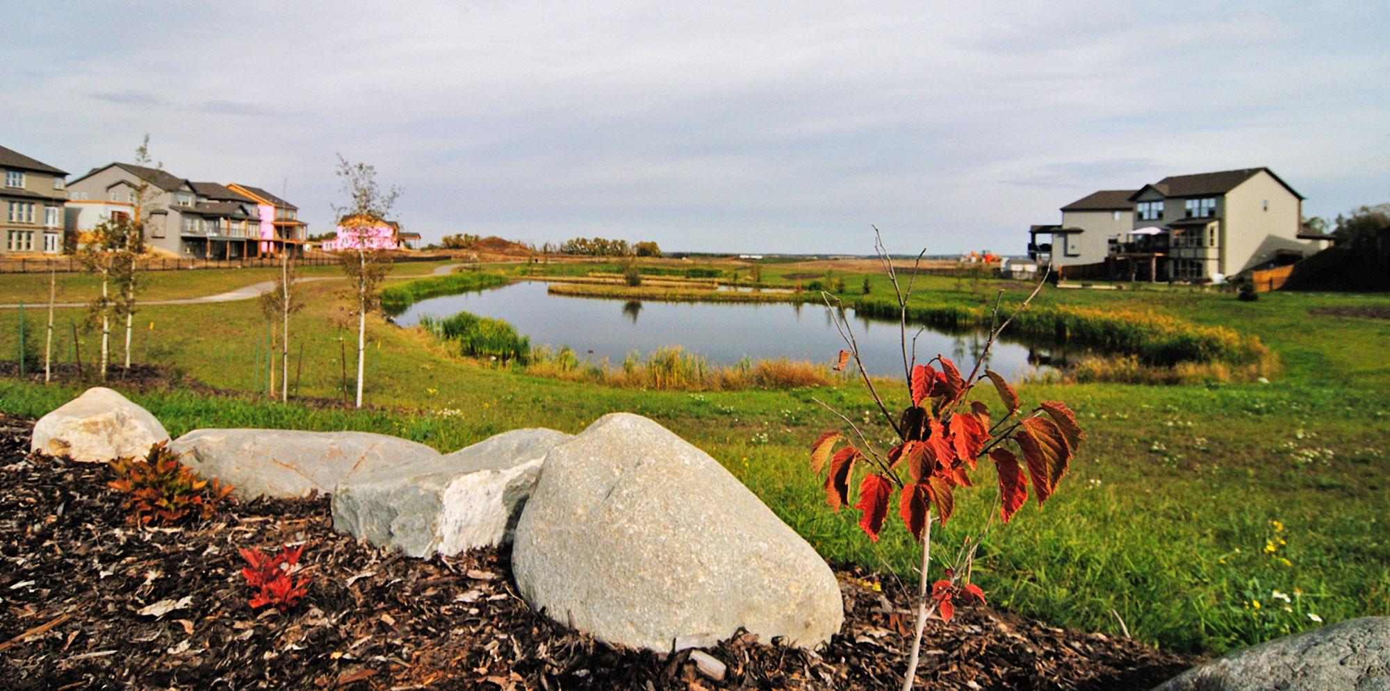 Pond inside Greenbury